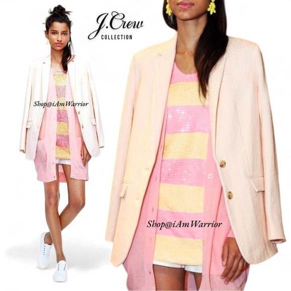 J.Crew Collection NWT pink lemonade striped sequin tank top *shop@iamwarrior - Picture 5 of 13